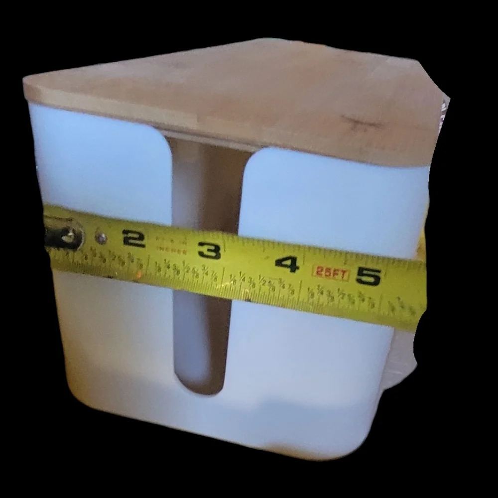 Cable Management Box  12x5x4.5 inches, Wood Lid, Cord Organizer - Picture 2 of 6